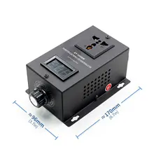 AC 220V 10000W SCR Electronic Voltage Regulator Temperature Speed Adjust Controller Dimming Dimmer Thermostat