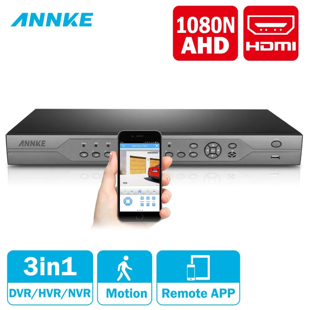 ANNKE 24CH 1080N AHD CVBS IP 3IN1 HDMI DVR 720 P цифрового видео Регистраторы HVR поддержка NVR удаленного доступа P2P H.264 ONVIF