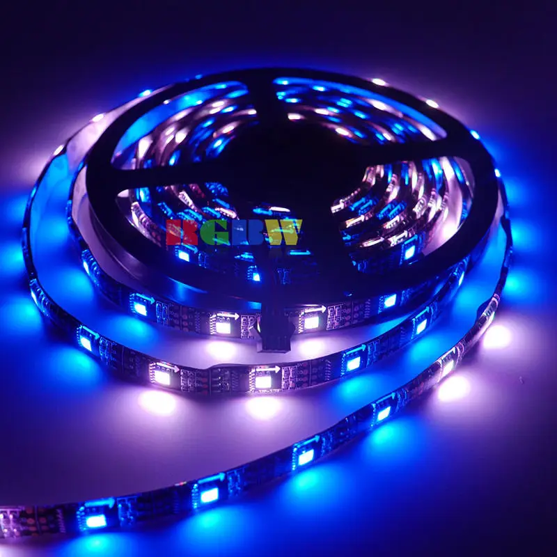 Светодиодная лента WS2801 32 СВЕТОДИОДА/м 160 светодиодов 5050 RGB SMD Magic Dream 5 в пост. Тока