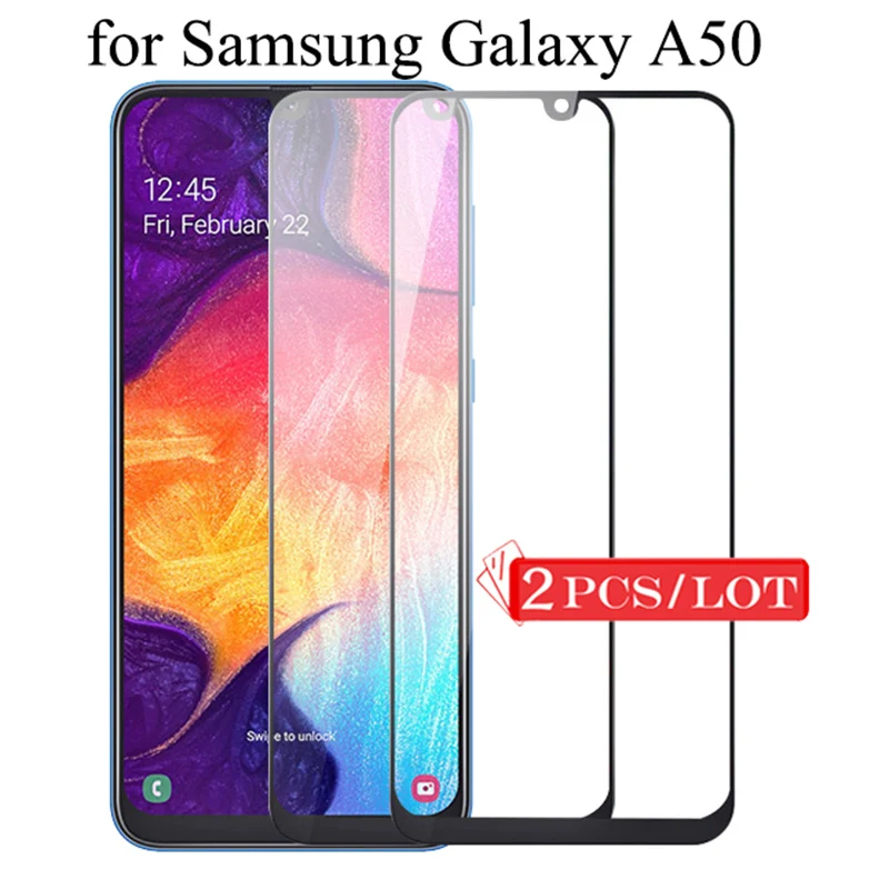 2PCS Protective Glass for Samsung Galaxy A50 Screen Protector