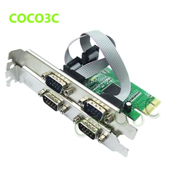 

MCS9904 PCI express 4 ports Serial card 9Pin RS232 Controller adapter PCIE COM Card