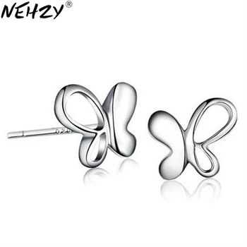

Silver hollow butterfly earrings female models fashion cute vintage jewelry manufacturers, wholesale jewelry