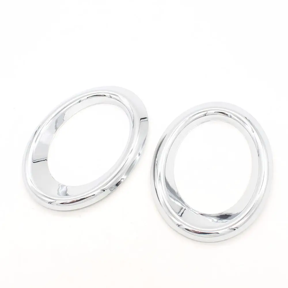 Dongzhen 2pcs Car Front Fog Light font b Lamp b font Cover Trim Molding Ring Fit