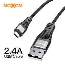MOXOM usb type-C кабель для Xiaomi Redmi Note4 мобильный телефон Быстрая зарядка кабель Micro USB type-C для Мобильный телефон HTC гибкий кабель