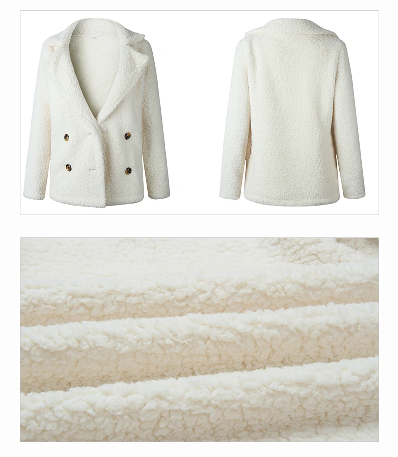 Warm Winter Coat Women Faux Fur Fleece Jacket Casual Woman Long Sleeve Overcoat Fourrure Femme 2018 Plus Size Coats And Jackets (15)