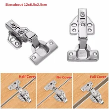 

2pcs/set Cabinet Hinge Universal Door Hydraulic Hinges Cabinet Trailer Furniture Damper Buffer 304SUS Hardware Kitchen Fittings