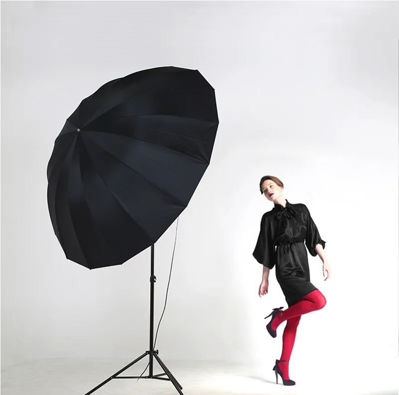 Godox 6" дюймов 150 см фотостудия Зонтик для фотостудии мягкого освещения в черном цвете внутри серебряный зонтик