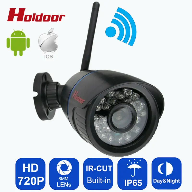 

720P wifi IP Camera Onvif 2.0.4 P2P for Smartphone Waterproof IP65 CCTV Camera Night Vision P2P IP Security Cam with IR-cut
