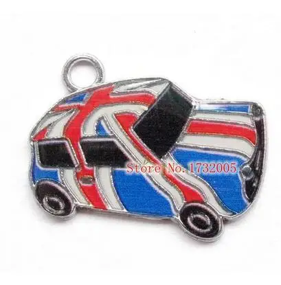 

New 2 Pcs Cartoon Union Jack Cars Charm Pendants DIY Jewelry Making Free Shipping Q-30