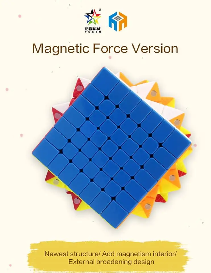 Yuxin hays 7 7x7x7 magic speed cube puzzle world records для Развивающие игрушки Логические игрушечные лошадки - Цвет: stickerless M