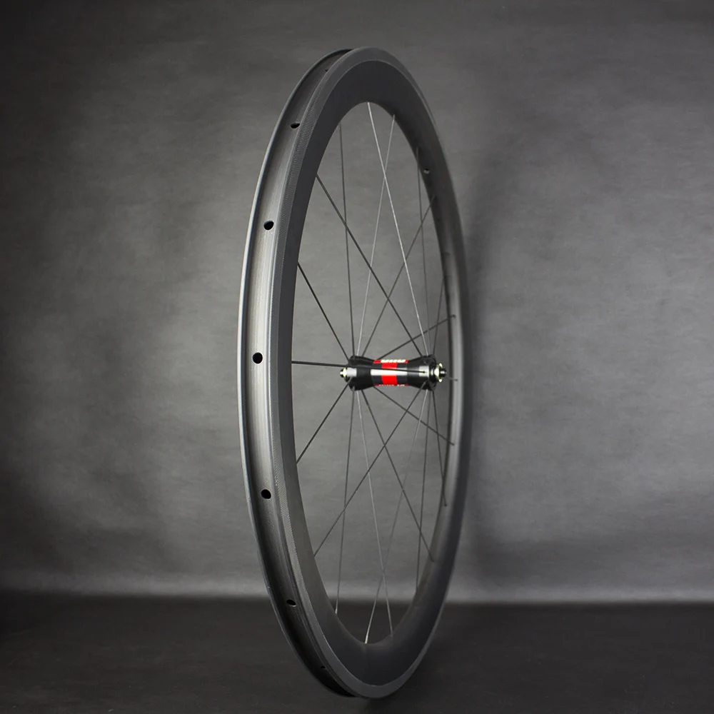 Perfect 240 Wheelset Carbon Road 50mm Tubular Great Performance Wheels AERO Spokes 1