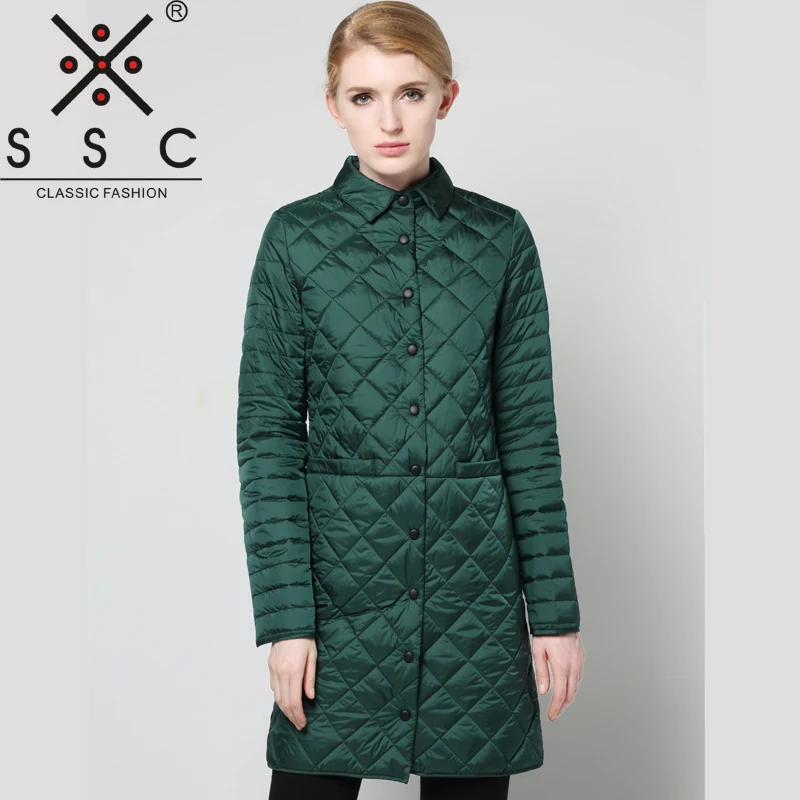 Koop 2018 Lente en Herfst Rooster Vrouwelijke Parka Revers Pure Kleur Lange Vrouwen Jas Jas Mode Slanke Lange Mouwen Dunne Parka 7956