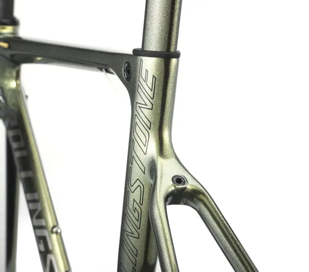 Perfect ROLLING STONE FINDER Road Carbon Frame set UCI Aero road frame set Chameleon Gold Green  45cm 47cm 50cm 52cm 54cm 1