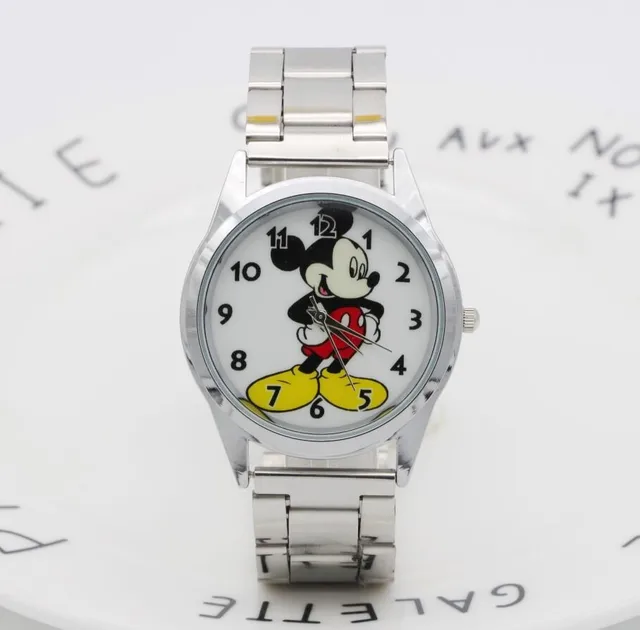 2018 Fashion Brand Mickey Mouse newest luxury quartz watch Lady SlimStainless St 2018 Fashion Brand Mickey Mouse newest luxury quartz watch Lady SlimStainless St