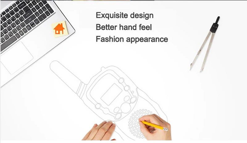 2PCS Baofeng BF-T3 Mini Walkie Talkie 0.5W UHF462-467MHz Two Way Radio 22CH T3 Portable Transceiver Toy Radio For Kids Children (13)