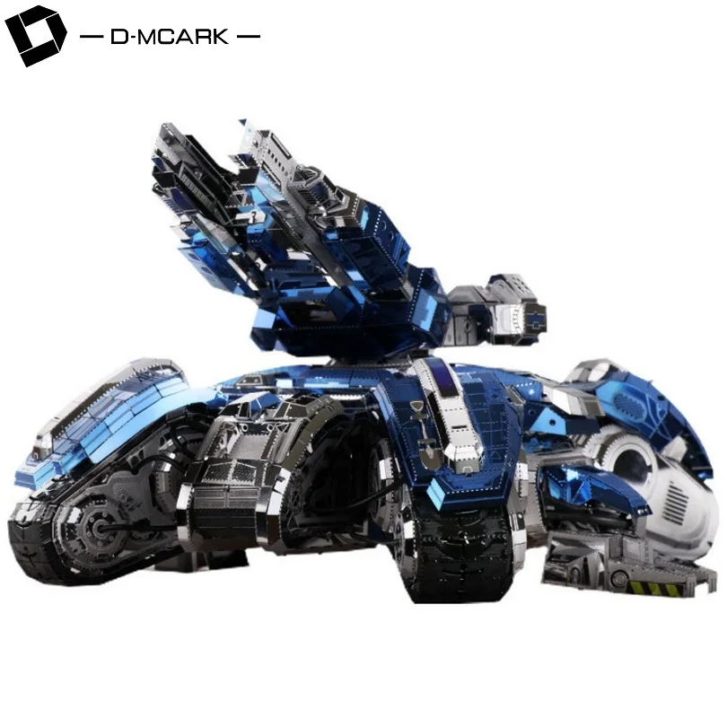 

D-Mcark 3D Metal Models Puzzle Metal Kits Works 3D Laser Cut Models Jigsaw Puzzles for Adults Siege Edition Tank