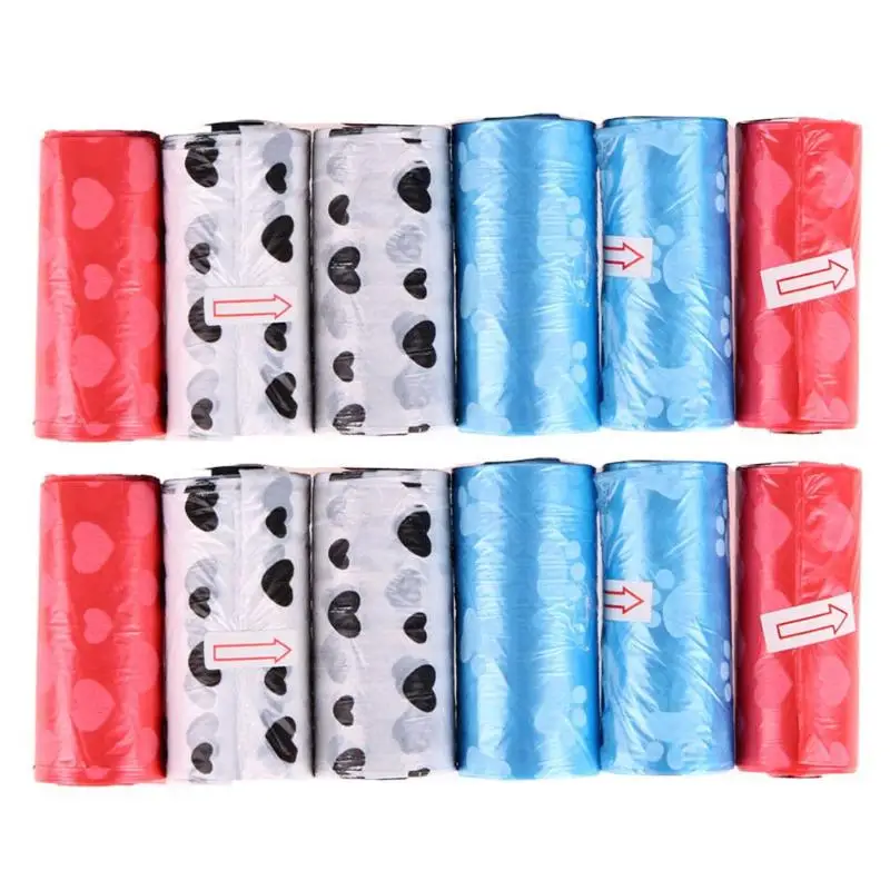 

12 Roll Dog Poop Bag 15 Bags/ Roll Large Cat Waste Bags Doggie Outdoor Home Clean Refill Garbage Bag