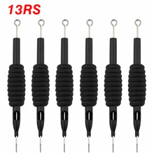 OPHIR 6 шт./лот 13RS стерильные одноразовые татуировки сопла иглы и трубки 3/4 Grip_ TA110(13RS)-6x
