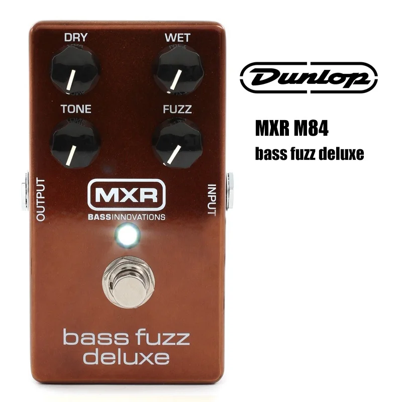 MXR M84 бас Fuzz deluxe педали Комплект w/4 Бесплатная Кабели