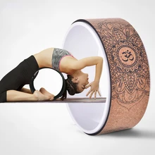 Из пробки круг для йоги круглый упражнение колеса Спорт Бодибилдинг Sliming инструменты фитнес, Пилатес моноколесо запасное колесо массаж