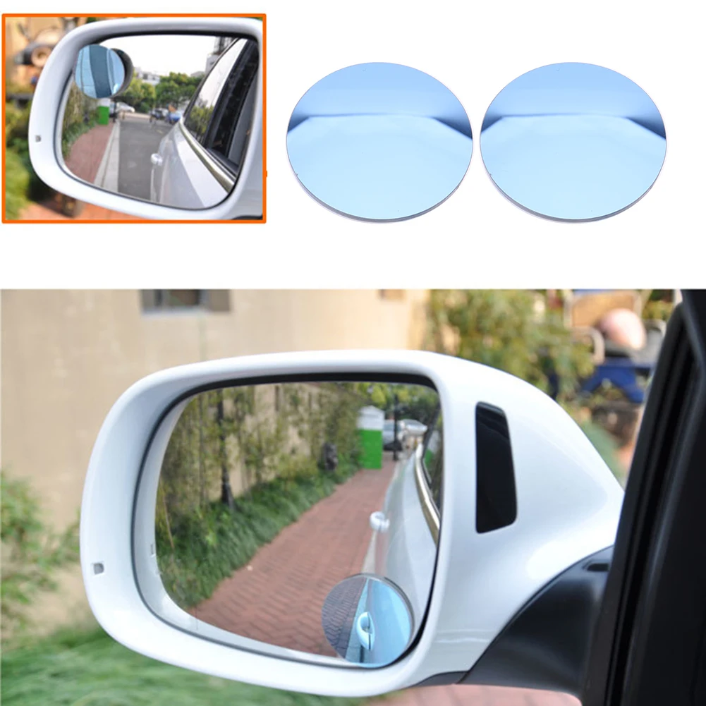 2pcs/Lot Car Mirror Blind Spot Mirror Wide Angle Round Convex 360 Degree For Parking Rear View