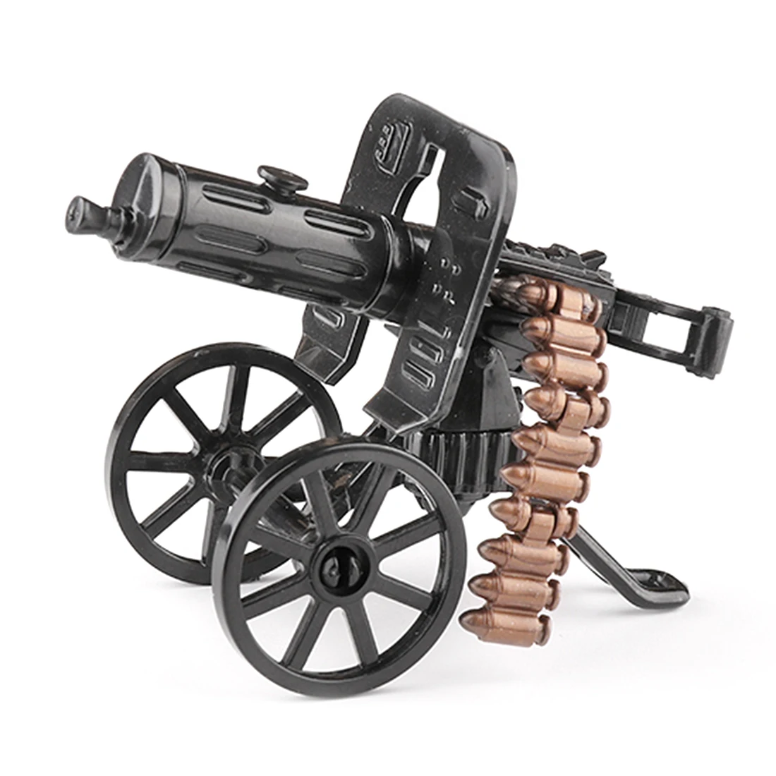 

Military War Theme DIY Particle Weapon Building Figurines Toy For 100% Building Block Brands Maxim Heavy Machine Blaster Black