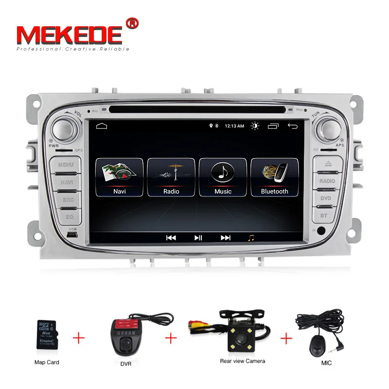 

Android 8.1 2din Car radio GPS Player For Mondeo/S-MAX/Connect/FOCUS 2 2008-2011 with Radio GPS Navi BT 1080P dvd+16g map