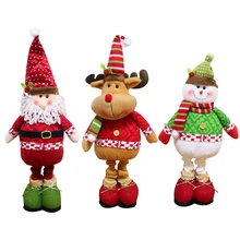Hot Sale High Quality Santa Claus Snow Man Reindeer Doll Christmas Decoration Xmas Tree Hanging Ornaments Pendant Best Gift