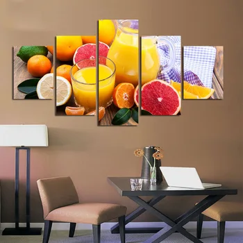 

5pcs 100% Square Drill DIY 5D Diamond Fresh Simple Fruit Food And Oranges Painting Cross Stitch Embroidery Patterns Mosaic