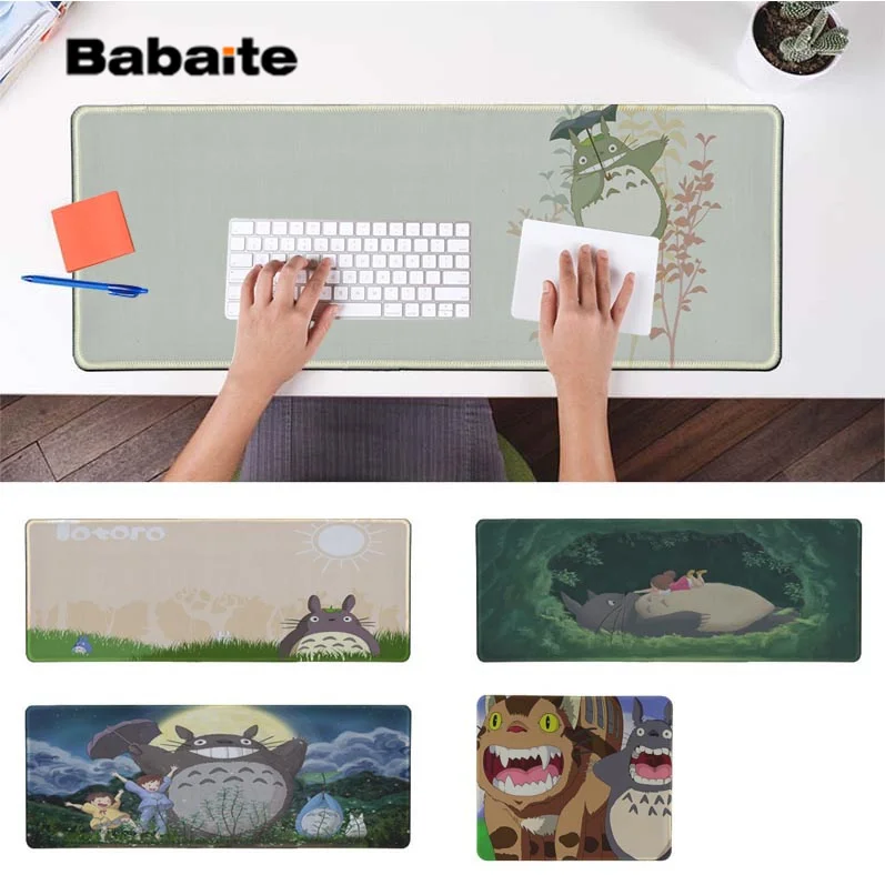 

Babaite In Stocked Totoro Locking Edge Mouse Pad Game Rubber PC Computer Gaming mousepad