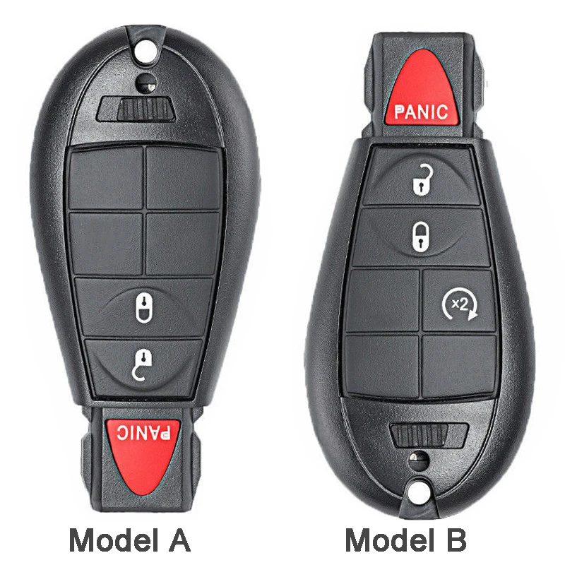 KEYECU 433 МГц PCF7961A чип GQ4-53T 2+ 1/3+ 1 4/4+ 1 5 кнопки дистанционного ключа Fobik брелок для Dodge Оперативная память 1500 2500 3500 4500 2013