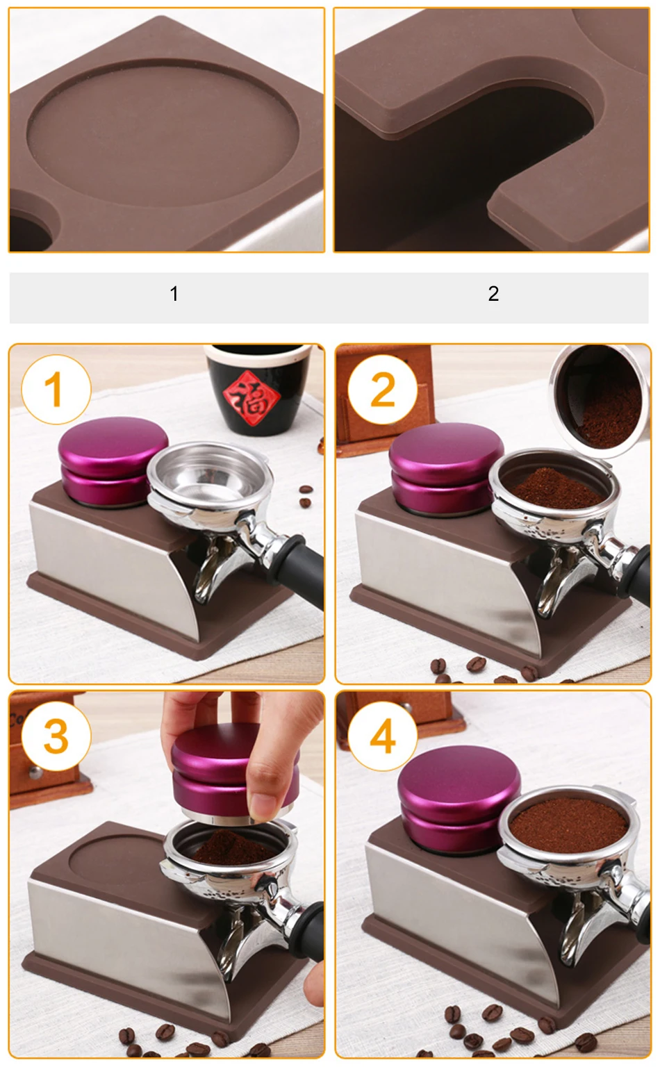 Compactadores de café