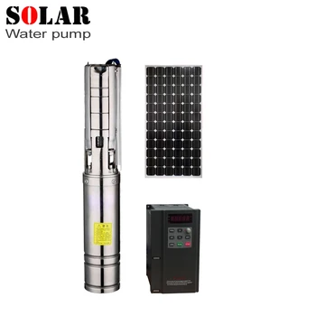 Permanent magnet synchronous motor solar pond pump kit 4 inch DC&AC submersible dc solar water pump for irrigation