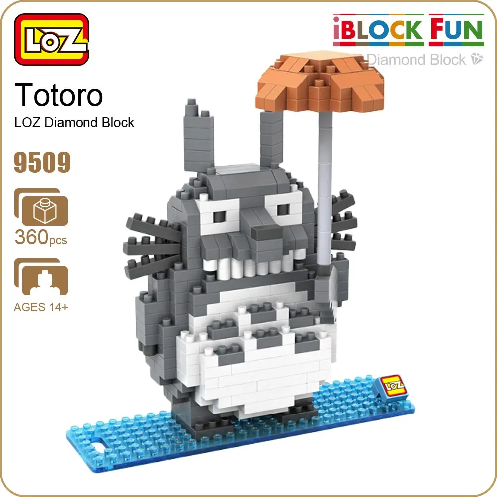 

LOZ Diamond Blocks Cat Action Figure Pet Toys Figurine Hobbies Japanese Anime Educational Building Brick DIY Assembly Model 9509