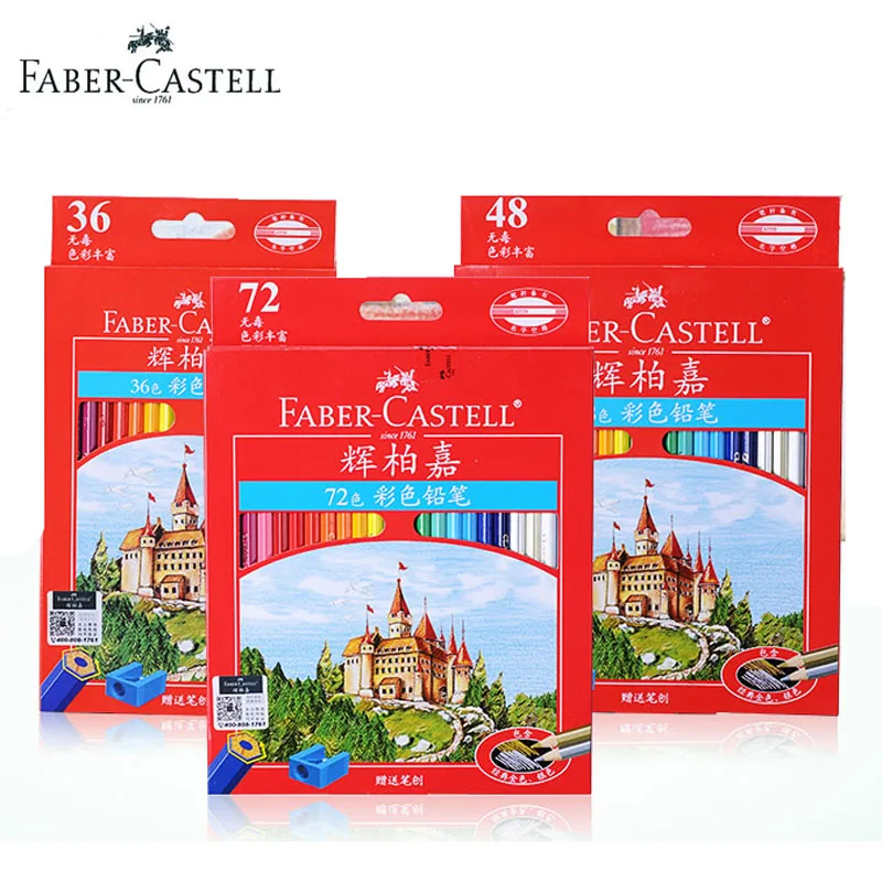 Faber Castell цветной карандашный замок коробка 36/48/72 Lapis De Cor профессиональная