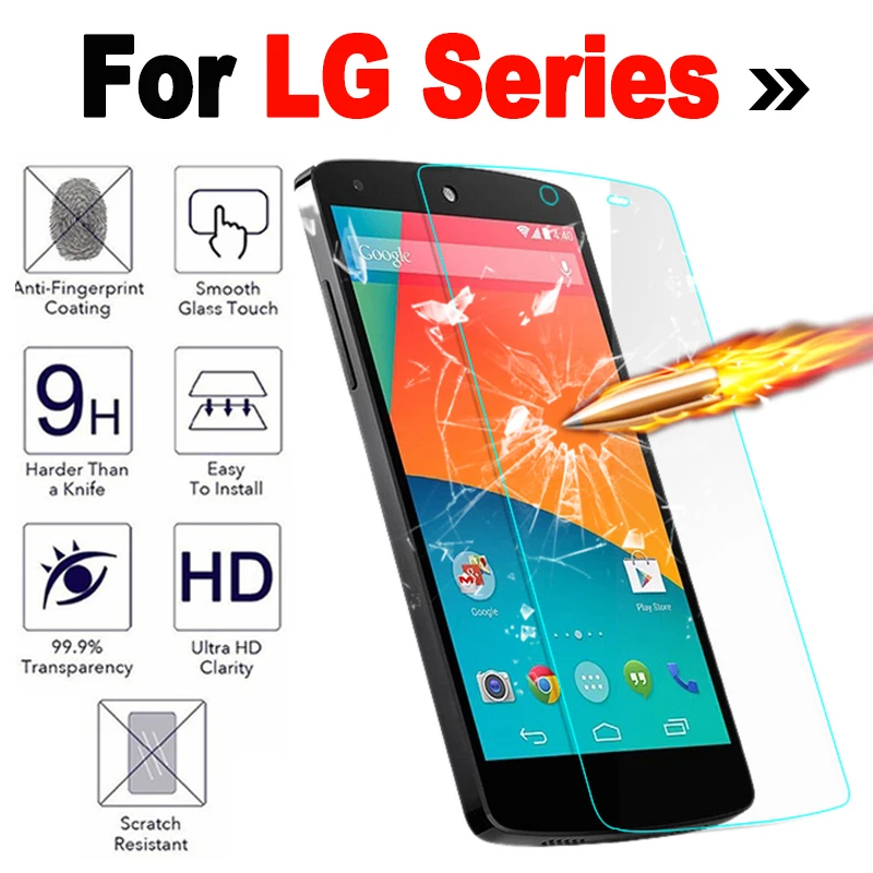 Высококачественное Закаленное стекло для LG G5 K7 K8 Spirit H422 Magna X Power Nexus 5 6 защита