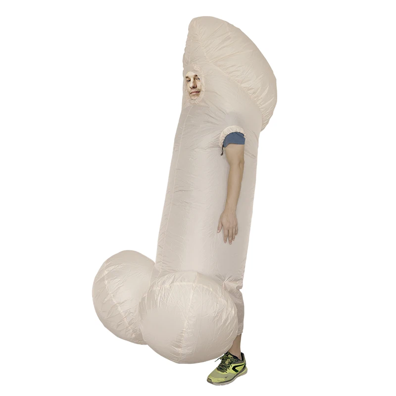 Inflatable Penis Holiday Costumes For Adult Sexy Costumes Dick Jumpsuit Funny Dress Disfraz Paty Anime Cosplay penis halloween costumes