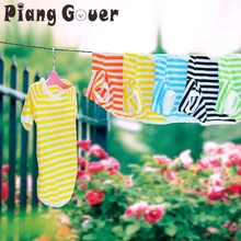 Футболка в полоску с короткими рукавами для собак; цвет красный, зеленый; весенне-летняя одежда