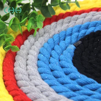 

10MM Colored Cotton Rope Hand Tisheng Garden DIY Decorative Cotton Yarn Twist Thick Rope Beam Port Macrame Cord String Thread