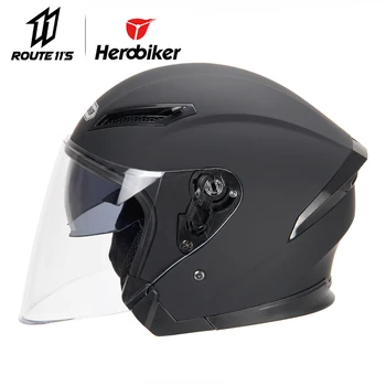 

HEROBIKER Motorcycle Helmet Open Face Moto Helmet Motorbike Full Face Helmet Street Bike Racing Helmet Moto Cascos Dual Lens