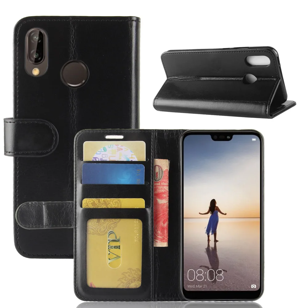 P20lite Case For Huawei P20 Lite Cases Wallet Card Stent Book Style