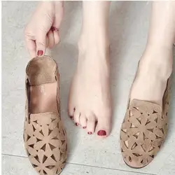 AECBUY Для женщин сандалии обувь на плоской подошве дышащая холщовая обувь Cave кожи с эффектом потертости; черные туфли на плоской подошве для