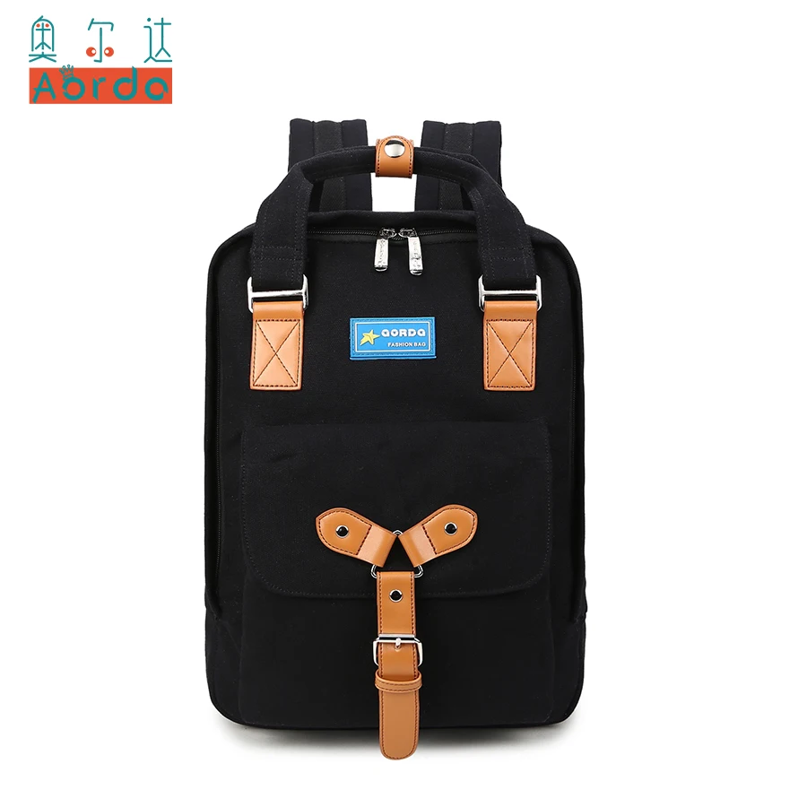 

AORDA Women Canvas Backpacks Japan School Bags for Teenagers Boys Girls Large Capacity Laptop Backpack Fashion Men Backpack