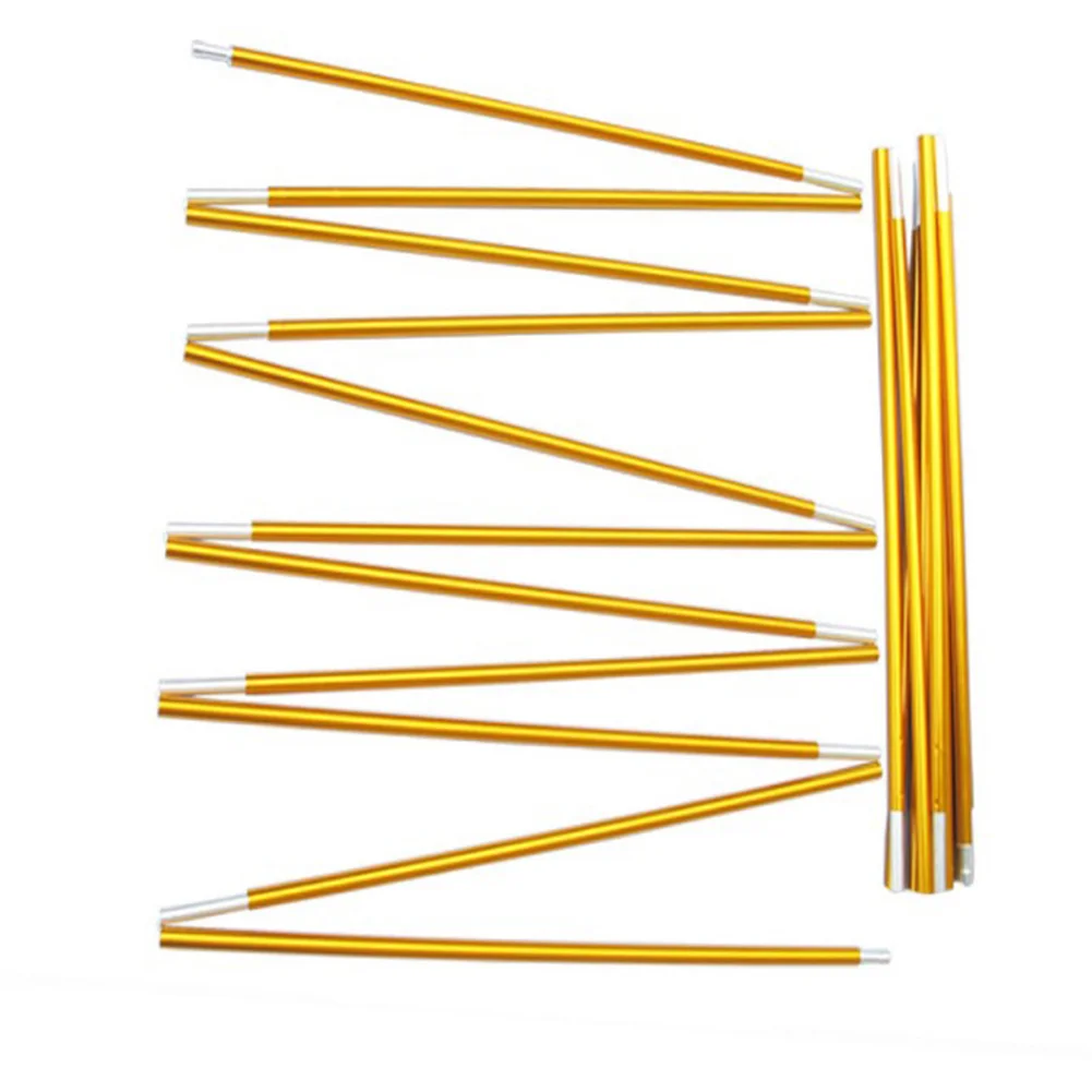 

2pcs Tent Poles Adjustable Aluminum Alloy Outdoor Camping Tent Tarp Rod Replacement Poles MDJ998