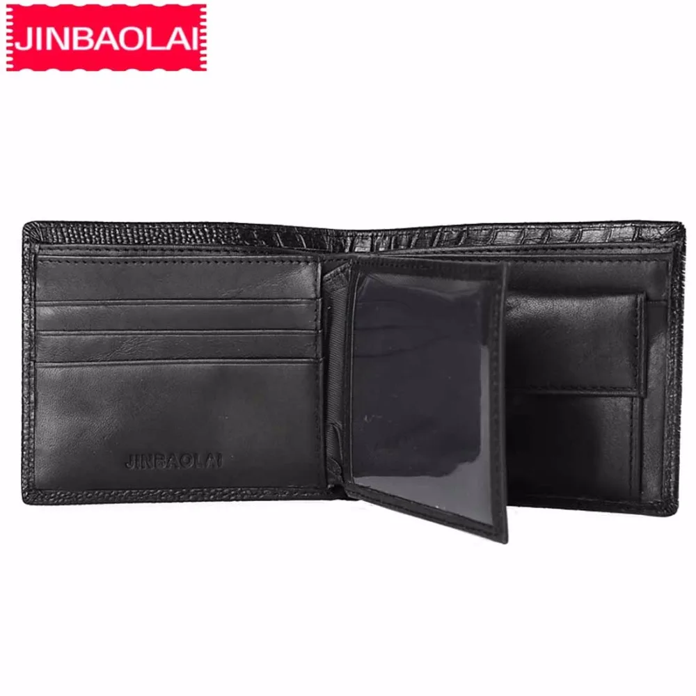 JINBAOLAI мужские кошельки из натуральной кожи Аллигатор карман для монет Короткий