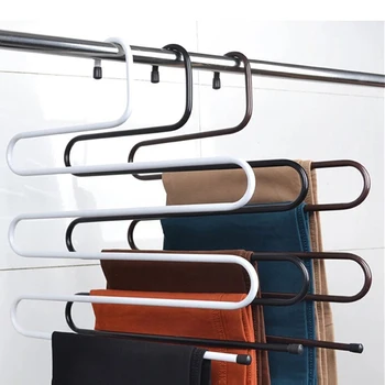 

Jetdio Magic Multi-layer Metal Hanger for Pants,S Shape (4 pieces/Lot)