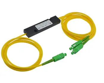 

Free Shipping 1310/1550nm Dual Window 50/50 Ratio SC/APC ABS Box Type 1x2 FBT Coupler 1*2 FBT FIber Optic Splitter