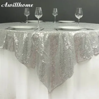 

72" Premium SEQUIN Square Overlay For Wedding Banquet Catering Party Table Decorations 10 PCS
