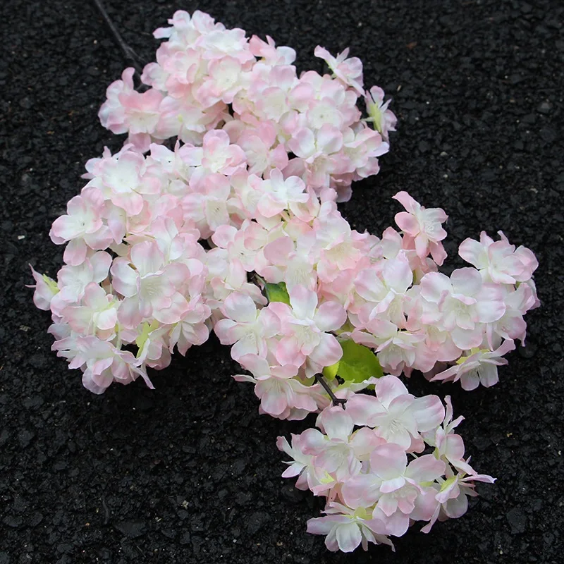 

Simulation Cherry Blossom Branch Fake Sakura Encrypted Tree For Wedding Home Wall Decor DIY Artificial Branch Twig Flowers