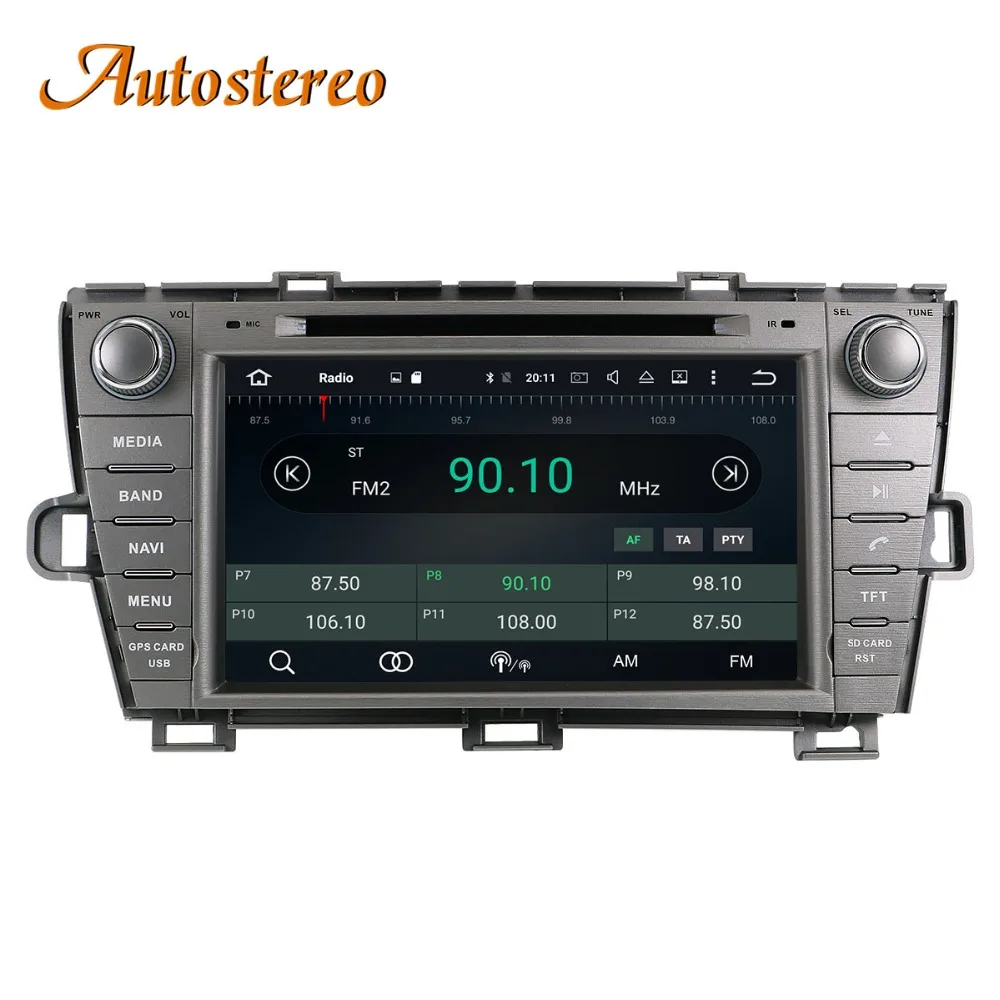 Cheap Android 9 Car DVD Player GPS Navigation Stereo head unit for Toyota Prius 2009-2013 Car Radio tape recorder multimedia player 4G 2